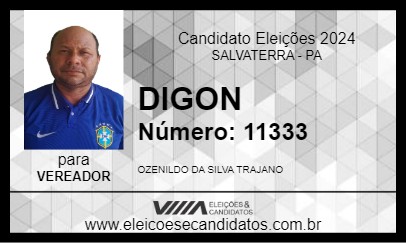 Candidato DIGON 2024 - SALVATERRA - Eleições