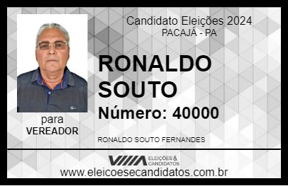 Candidato RONALDO SOUTO 2024 - PACAJÁ - Eleições