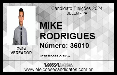 Candidato ROGÉRIO BELÉM 2024 - BELÉM - Eleições