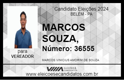 Candidato MARCOS SOUZA, 2024 - BELÉM - Eleições