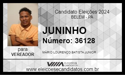 Candidato JUNINHO 2024 - BELÉM - Eleições