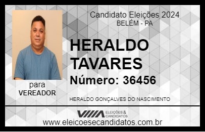 Candidato HERALDO TAVARES 2024 - BELÉM - Eleições