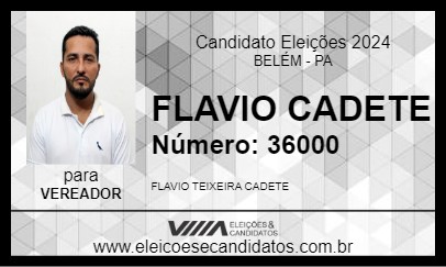 Candidato FLAVIO CADETE 2024 - BELÉM - Eleições