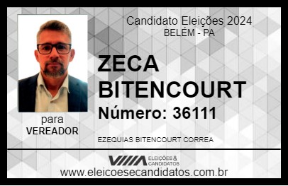 Candidato ZECA BITENCOURT 2024 - BELÉM - Eleições