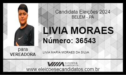 Candidato LIVIA MORAES 2024 - BELÉM - Eleições