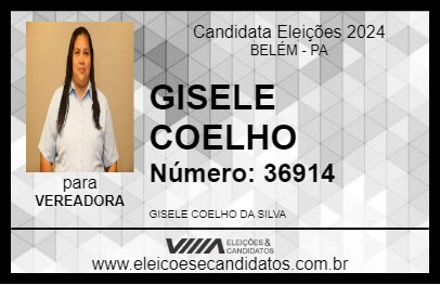 Candidato GISELE COELHO 2024 - BELÉM - Eleições