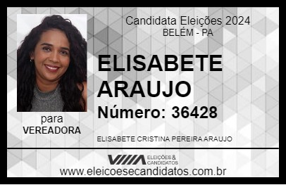 Candidato ELISABETE ARAUJO 2024 - BELÉM - Eleições