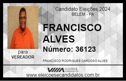 Candidato FRANCISCO ALVES 2024 - BELÉM - Eleições