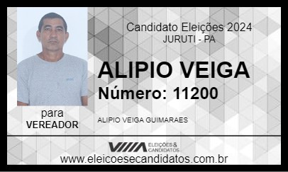 Candidato ALIPIO VEIGA 2024 - JURUTI - Eleições