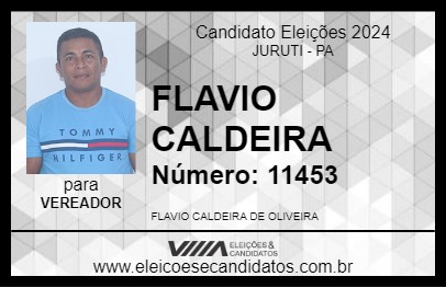 Candidato FLAVIO CALDEIRA 2024 - JURUTI - Eleições