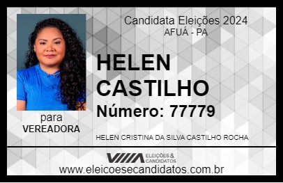 Candidato HELEN CASTILHO 2024 - AFUÁ - Eleições