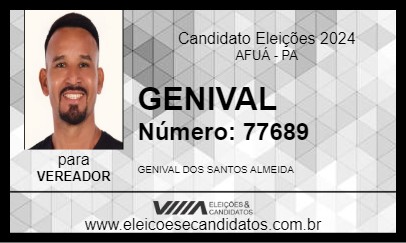 Candidato GENIVAL 2024 - AFUÁ - Eleições