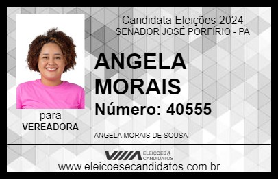 Candidato ANGELA MORAIS 2024 - SENADOR JOSÉ PORFÍRIO - Eleições