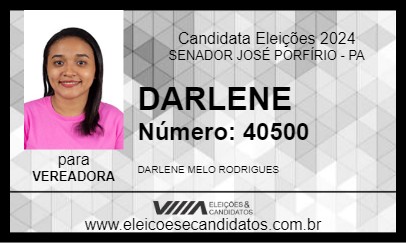 Candidato DARLENE 2024 - SENADOR JOSÉ PORFÍRIO - Eleições