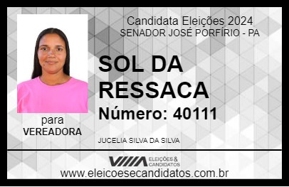 Candidato SOL DA RESSACA 2024 - SENADOR JOSÉ PORFÍRIO - Eleições