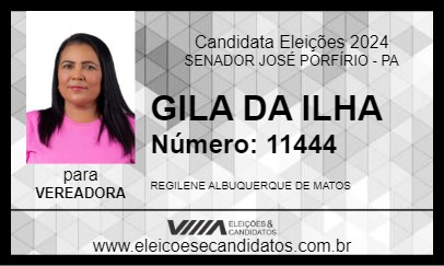 Candidato GILA DA ILHA 2024 - SENADOR JOSÉ PORFÍRIO - Eleições