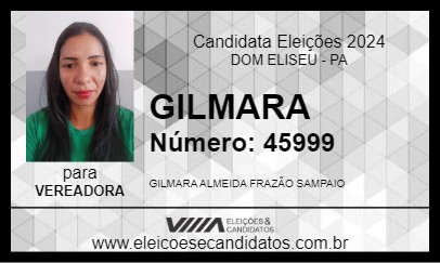 Candidato GILMARA 2024 - DOM ELISEU - Eleições