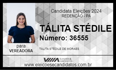 Candidato TÁLITA STÉDILE 2024 - REDENÇÃO - Eleições