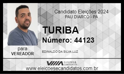 Candidato TURIBA 2024 - PAU D\ARCO - Eleições