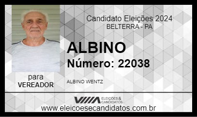 Candidato ALBINO 2024 - BELTERRA - Eleições