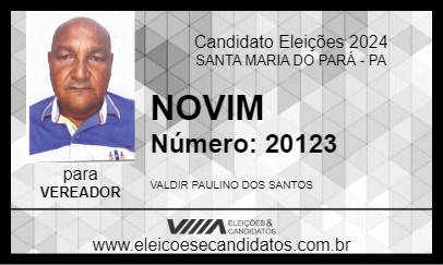 Candidato NOVIN 2024 - SANTA MARIA DO PARÁ - Eleições