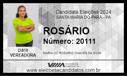 Candidato ROSÁRIO 2024 - SANTA MARIA DO PARÁ - Eleições