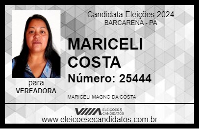 Candidato MARICELI COSTA 2024 - BARCARENA - Eleições