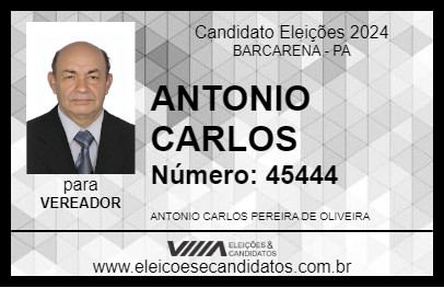 Candidato ANTONIO CARLOS 2024 - BARCARENA - Eleições