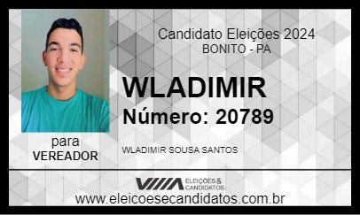 Candidato WLADIMIR 2024 - BONITO - Eleições