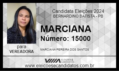 Candidato MARCIANA 2024 - BERNARDINO BATISTA - Eleições