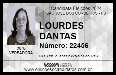 Candidato LOURDES DANTAS 2024 - SÃO JOSÉ DOS CORDEIROS - Eleições