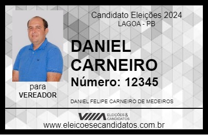 Candidato DANIEL CARNEIRO 2024 - LAGOA - Eleições