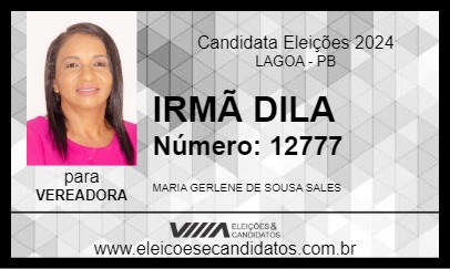 Candidato IRMÃ DILA 2024 - LAGOA - Eleições