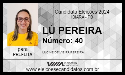 Candidato LÚ PEREIRA 2024 - IBIARA - Eleições