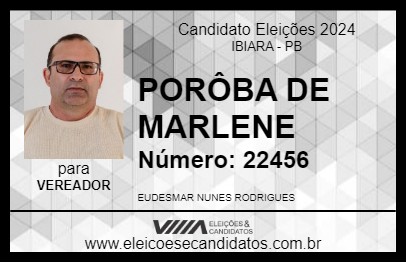 Candidato PORÔBA DE MARLENE 2024 - IBIARA - Eleições