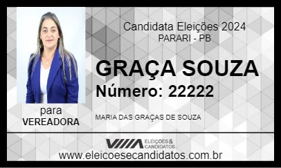 Candidato GRAÇA SOUZA 2024 - PARARI - Eleições