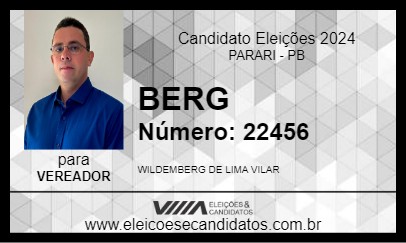 Candidato BERG 2024 - PARARI - Eleições