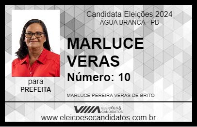 Candidato MARLUCE VERAS 2024 - ÁGUA BRANCA - Eleições