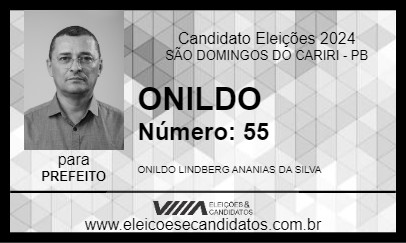 Candidato ONILDO 2024 - SÃO DOMINGOS DO CARIRI - Eleições