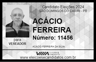 Candidato ACÁCIO FERREIRA 2024 - SÃO DOMINGOS DO CARIRI - Eleições