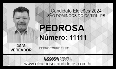 Candidato PEDROSA 2024 - SÃO DOMINGOS DO CARIRI - Eleições