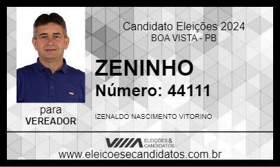 Candidato ZENINHO 2024 - BOA VISTA - Eleições