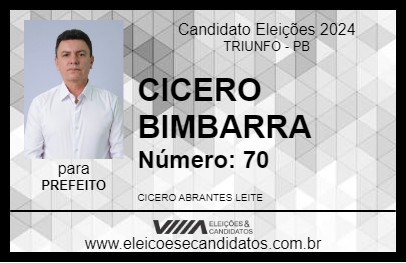 Candidato CICERO BIMBARRA 2024 - TRIUNFO - Eleições