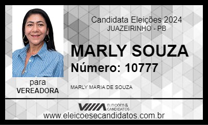 Candidato MARLY SOUZA 2024 - JUAZEIRINHO - Eleições