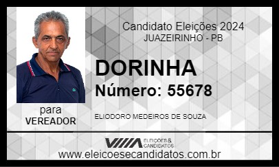 Candidato DORINHA 2024 - JUAZEIRINHO - Eleições