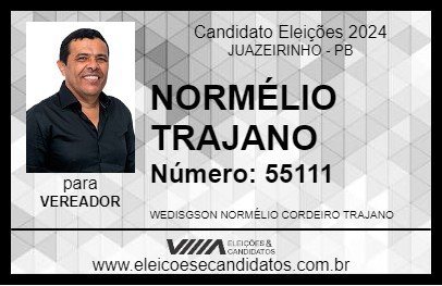 Candidato NORMÉLIO TRAJANO 2024 - JUAZEIRINHO - Eleições