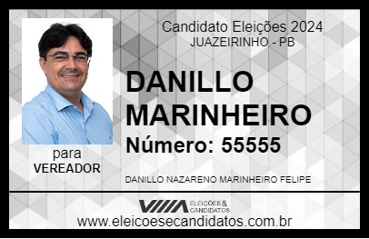 Candidato DANILLO MARINHEIRO 2024 - JUAZEIRINHO - Eleições