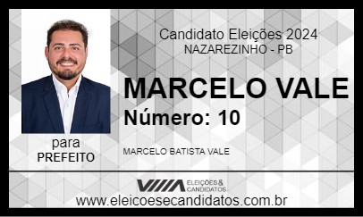 Candidato MARCELO VALE 2024 - NAZAREZINHO - Eleições