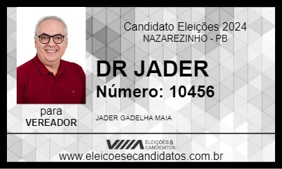 Candidato DR JADER 2024 - NAZAREZINHO - Eleições