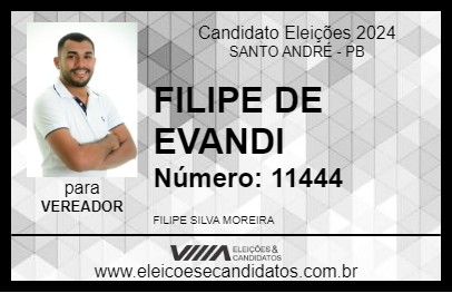 Candidato FILIPE DE EVANDI 2024 - SANTO ANDRÉ - Eleições